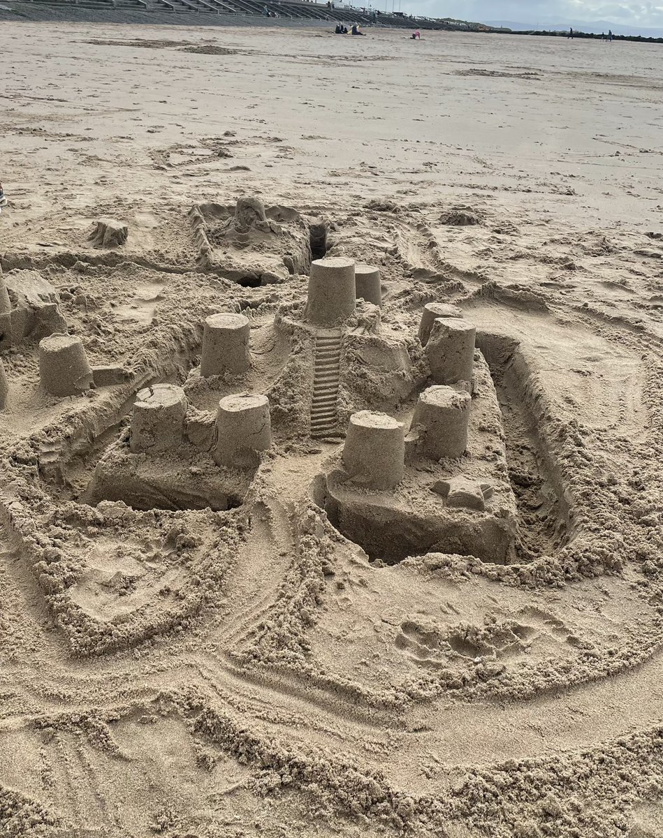 A beach. Somewhere in north Wales. Humouring the grandsons, you understand… I didn’t want to do it (it’s all in the detail….) 😳⛱️