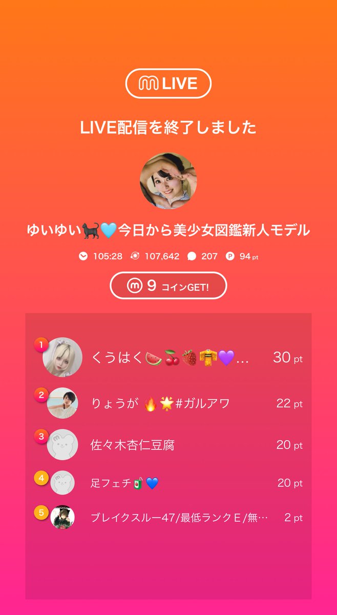 配信3日目！夜中だったのにきてくれてありがとう〜🩵

今回は高校生の2人とたくさんお話しできて嬉しかったよ〜！本当にこの2人が可愛いの😖🩵

学生生活大変だと思うけど無理せず、頑張ってね👍

ポイポイ、SNSフォローありがとうございます😭✨また配信にお邪魔します🫣
mixch.tv/u/17694159