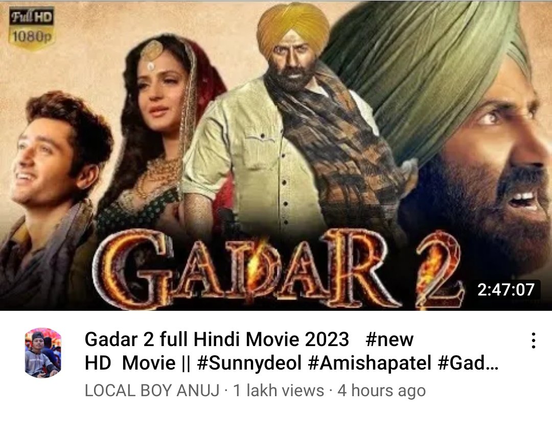UMESHTI95066's tweet photo. @iamsunnydeol @ZeeStudios_ @ameesha_patel @iutkarsharma @Anilsharma_dir This channel (Local boy anuj) upload your content on YouTube https://t.co/Khy9Z8tfJ2