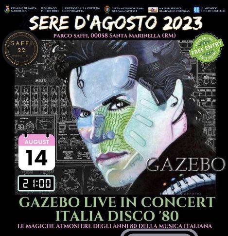 At Parco Saffi — Domani #santamarinella con la mitica GazBand ! amici di Roma e dintorni vi aspettiamo!