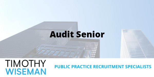 TimothyWiseman_'s tweet photo. New role! Audit Senior, Up to £45k. https://t.co/xn1rdHy9wi