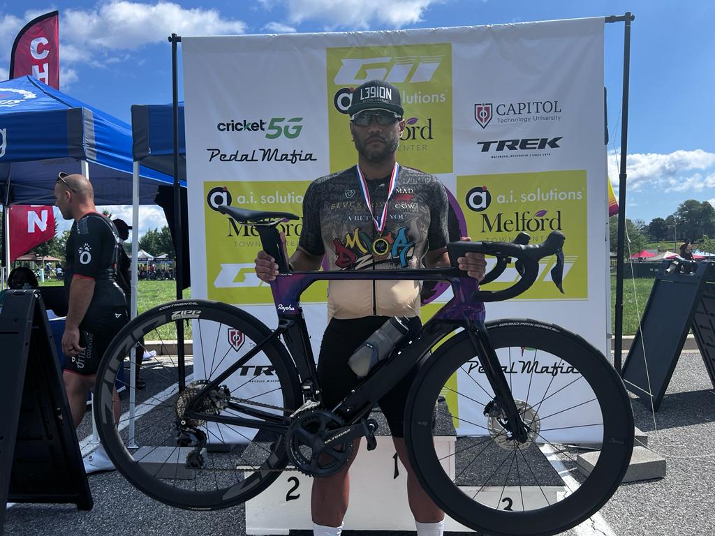 The success keeps mounting! Came 3rd in a huge crit race today, but I refuse to share my fast bike brand <a href="/RideCannondale/">Cannondale</a> to the spectators. Thank goodness for electrical tape.  You show me no love, I show you none either. #noempathy #electrictape #Amigoingtohearfromcannondale