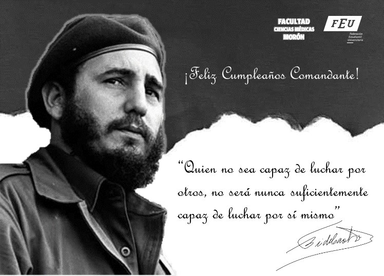Gracias por todo #Fidel ✊🏻⭐

#SomosFEU 
#FEUdeCuba
#FidelVive
#FidelPorSiempre