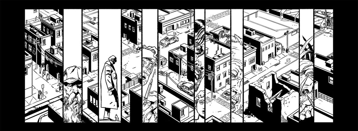 MaxFuchs's tweet photo. Just want to make you aware of what passes for "one panel" in KILL MORE from @IDWPublishing  🔪
W:@scottbrwilson
A:@MaxFuchs
C:@BriskiValentina
E:@thrillothechase
AE:@JakeB_Williams
#killmore #idw #idworiginals #serialkillers #detective #noir #crime #comics https://t.co/KZM9Ole1nf