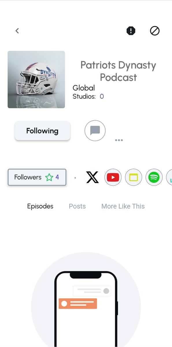 V1.1.17 Update 
The twitter Icon has been changed to #x . If you have a podcast or would like to be a guest on one, our app is the starting point. #podcasterlounge #podcast #match #podcasters #guest #listen #episode #app #twitter #youtube #itunes