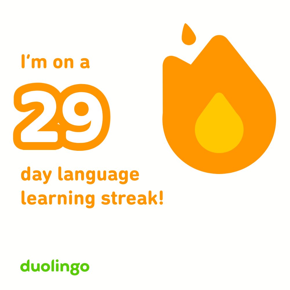 sravan1802's tweet image. It's not stopping..
#bytesize #spanish #learning from #Duolingo
