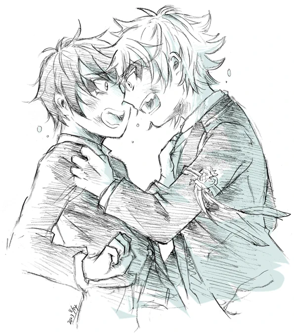 お題「大乱闘」
@AceDeu_60m
#エスデュ版深夜のお絵描き一本勝負
遅刻～‼️すみません‼️いつもありがとうございます🙇
久々に参加したくて…ワンドロって厳しいな…2時間はかかってないと思う😓
大乱闘とは…? 