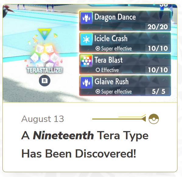 TyranitarTube's tweet image. 4 months ago they called me crazy

POKEMON INTRODUCED A 19TH TYPE