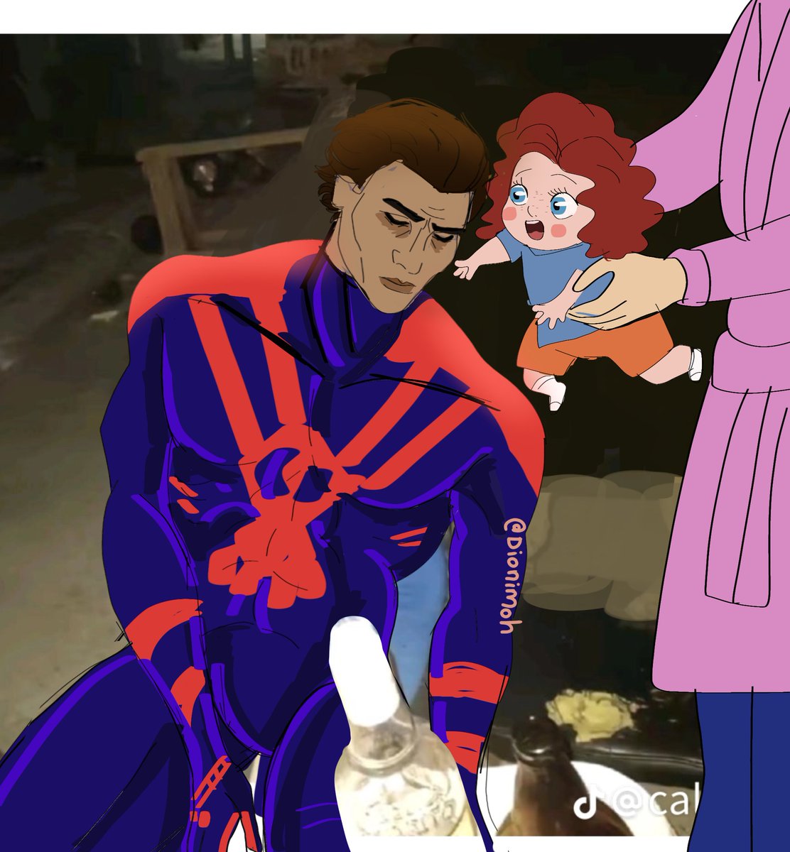 Dionimooh's tweet photo. someone put "Amor eterno" 😭
#MiguelOHara #migueloharafanart #SpiderVerse #GabriellaOhara https://t.co/lTYSqVrAsz