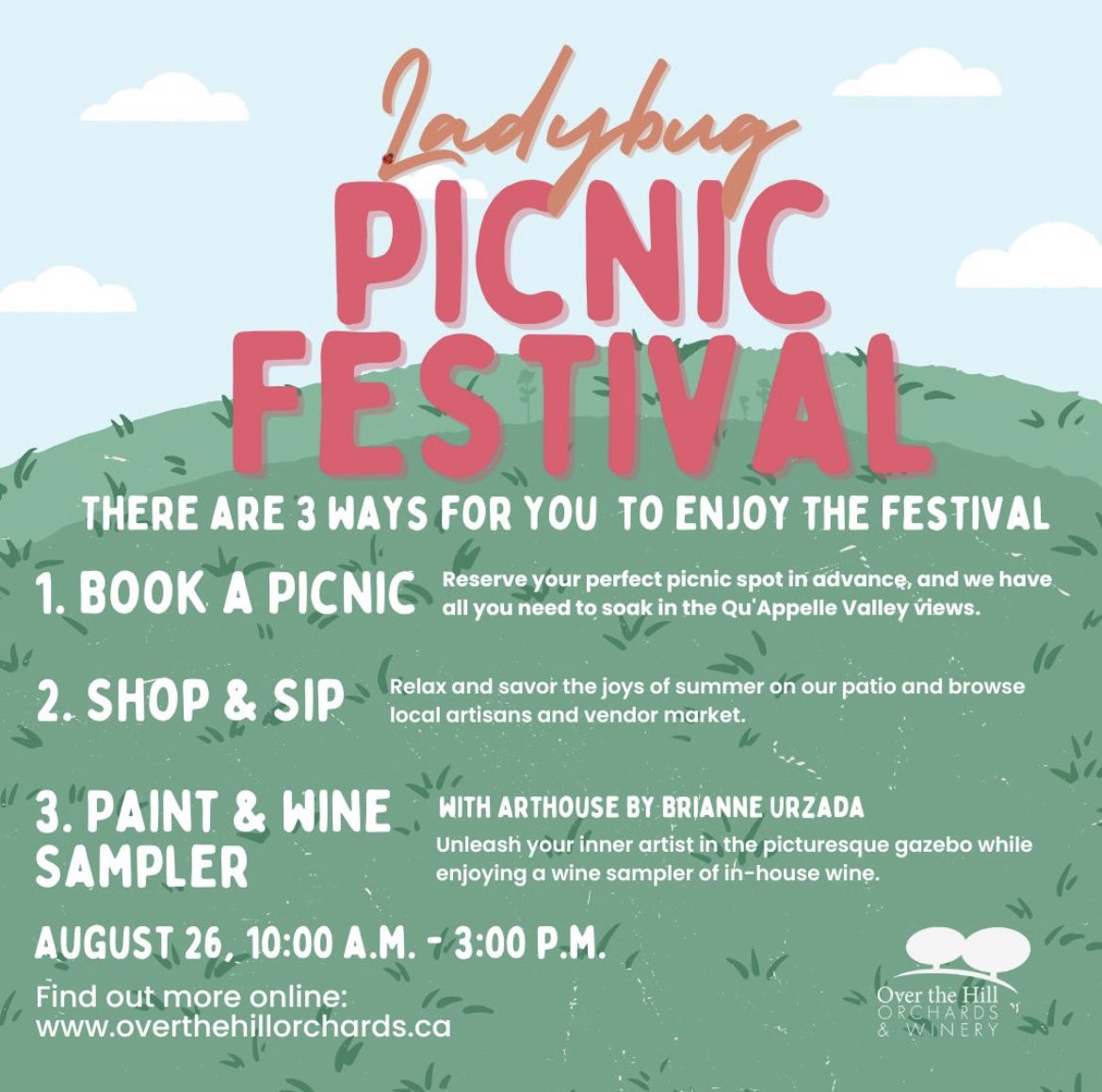 Come join us for our Ladybug Picnic Festival! Book your spot today! overthehillorchards.ca/ladybug-picnic…