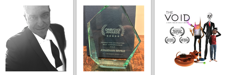 NarratorSpy's tweet photo. What a fantastic weekend at the #OneVoice Awards in Dallas, TX, and what an honor to be recognized for Best #animation performance (male) for @StanA3D's "The Void" in a field of such talented colleagues. Thank you  to the judges and to my friends and colleagues of #voiceover https://t.co/lsAVYf2X7y