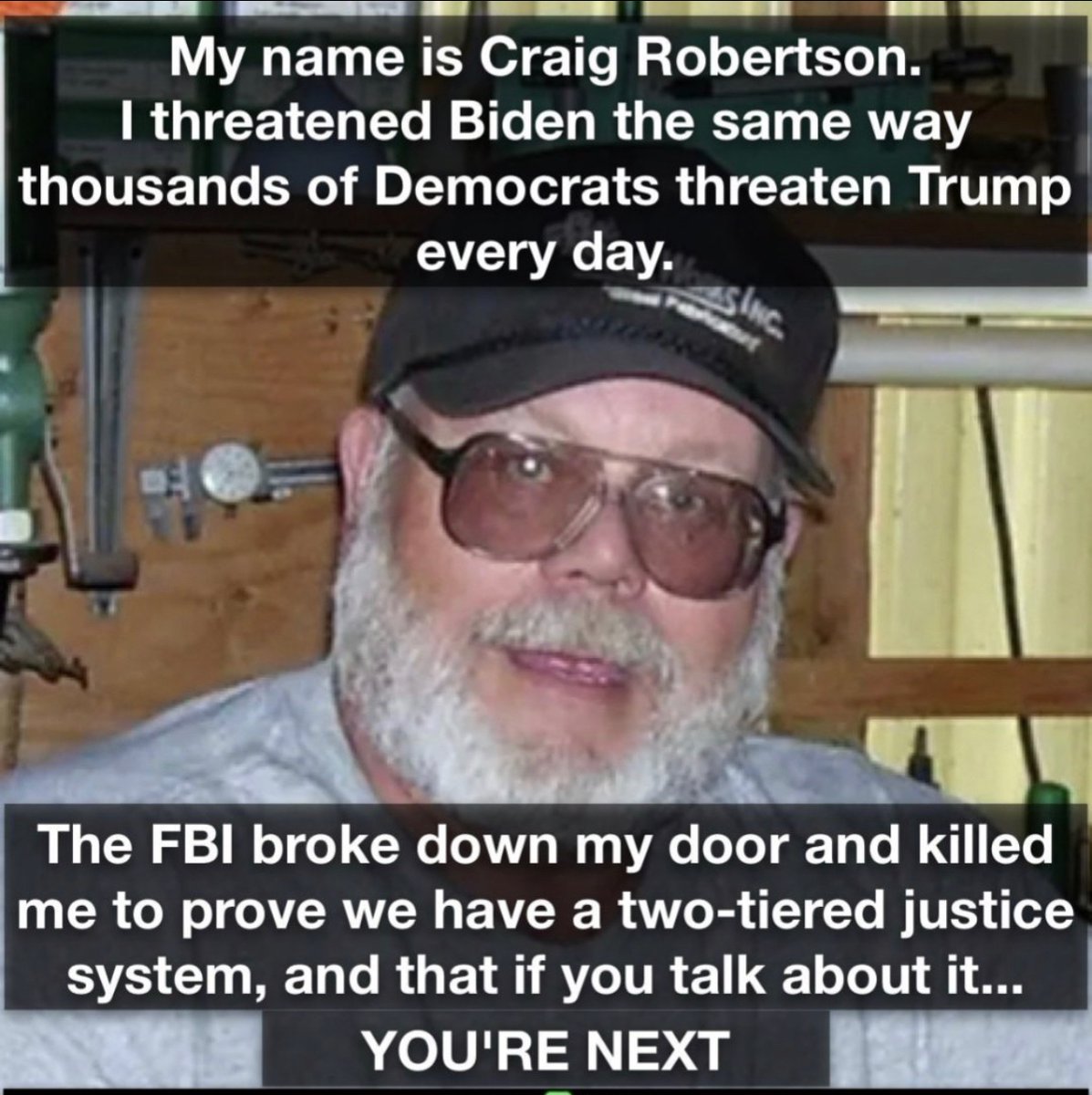 NotSilentDoGood's tweet photo. Where is the bodycam footage? Do we only get that when the person killed is a black career criminal? This man served our country. We want ANSWERS. 🙏 ✝️
#RIPCRAIGROBERTSON
#FBICORRUPT https://t.co/jsLTsan944