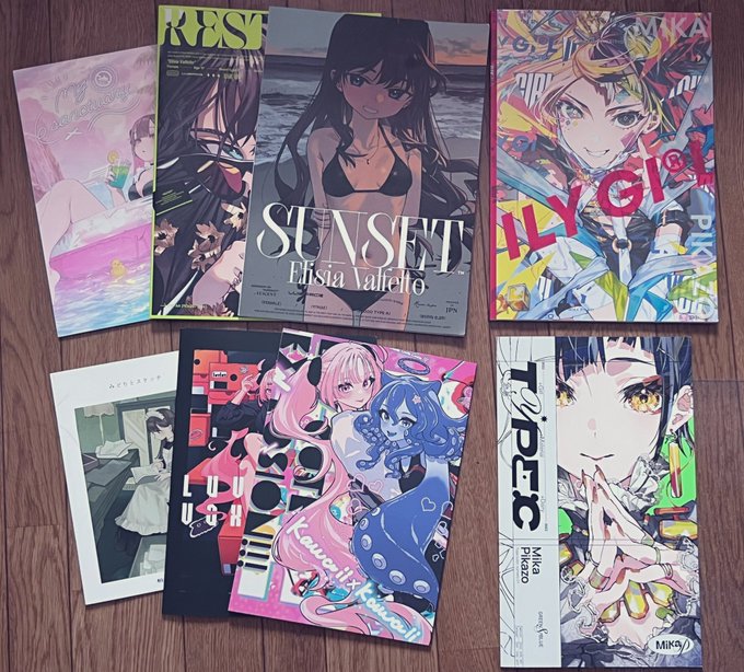夏コミと個展の戦利品です🙆‍♀️