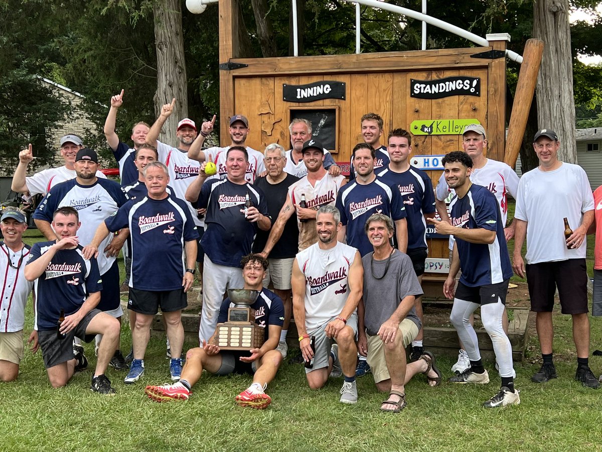 Boardwalkpib's tweet photo. Congratulations to the Boardwalk Softball 🥎 Team! They are the 2023 Put-in-Bay Softball Champions! Way to go! #pib #putinbay #lakeerie https://t.co/vR2M44brqz
