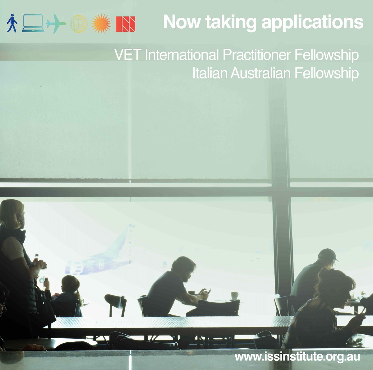 Now taking applications for our VET International Practitioner Fellowship and Italian Australian Fellowship.

Apply today to receive funds to upskill overseas. 

Apply at issinstitute.org.au