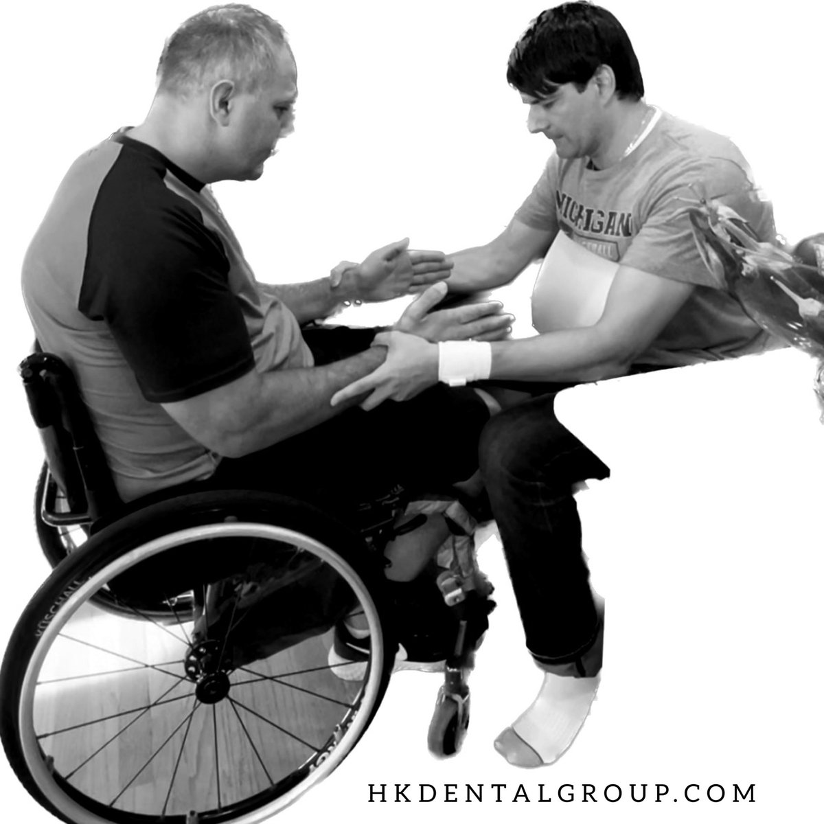 AirwayFirst's tweet photo. The story of an athlete, now 53-years old (paralyzed from the waist down for nearly three decades from a sports injury).

Life-with-wheels seemed comfortable until two months ago when dizziness & migraines entered the picture.

Dizziness when turning the head, dizziness while in bed interrupting sleep.

And daily migraines.

A two-month long crisis with no signs of reversing…

Then a trip to the USA (from Greece) to attend a wedding led to an unexpected discovery.

While attending a family/friend home gathering, dizziness surfaced while sitting on the back patio.

As it turns out, recent visits to a USA chiropractor didn’t result in relief of symptoms (only for a day); but then the symptoms returned worse than before.

It was while sitting in the back yard of a quiet little Chicago area home when the turnaround to recovery began in a subtle, yet profound, way—with a total of four witnesses present:

(i) acupressure on both Right & Left Lung-9 points,

(ii) Motor Nerve Reflex Testing (MNRT) to uncover a positive P7 test (right arm), which led to placement of a toe spacer in the left foot (not both feet; only the left foot); along with ‘touch-and-test’ (applied kinesiology) to determine which traditional Chinese acupuncture points were unbalanced.

(iii) Saline nasal mist spray to help reduce nasal resistance.

Result:

• Dizziness & headaches eliminated.

• Man flew to Texas for a few days to visit family, dizziness & headaches still gone.

• While visiting Texas, the airway dentist back in Chicago fabricated a custom dental orthotic and had it ready to fit the client before departing for Greece.

(Posture bite registered following Summus Laser therapy on Right Urinary Bladder-9, Left Small Intestine-18, Left Small Intestine-19 acupuncture points).

Now that the headaches & dizziness crisis is cured, the new goal is to use this same HK AirwayFirst blueprint to try & walk again.

Photo courtesy Harry Kunelis DDS

Treatment architected by Harry Kunelis DDS

Posture bite: Harry Kunelis DDS

Lab: DynaFlex - design by Greg Gruntman

Sleep Lab Manager: Kelley Hellebusch

Special thanks to DynaFlex on a precision custom milling of this orthotic on short notice.

#HK #GetSmarterFaster #HKDentalGroup #AirwayFirst #PeakHealth #Sleep #PeakPerformance #BobbyPen #BobbyPen&ThePenPals #BobbyPenAndThePenPals #health #asset

All rights reserved.