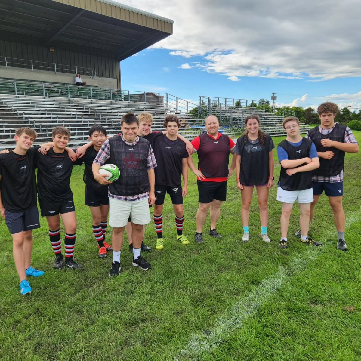 What do you get when 42 <a href="/eorugby/">EasternOntarioRugby</a> ruggers take the pitch to highlight inclusivity in sport?? Fun, fun and more fun!!! Thank you to every single person who played with us today!!! #RugbyIs4Everyone
