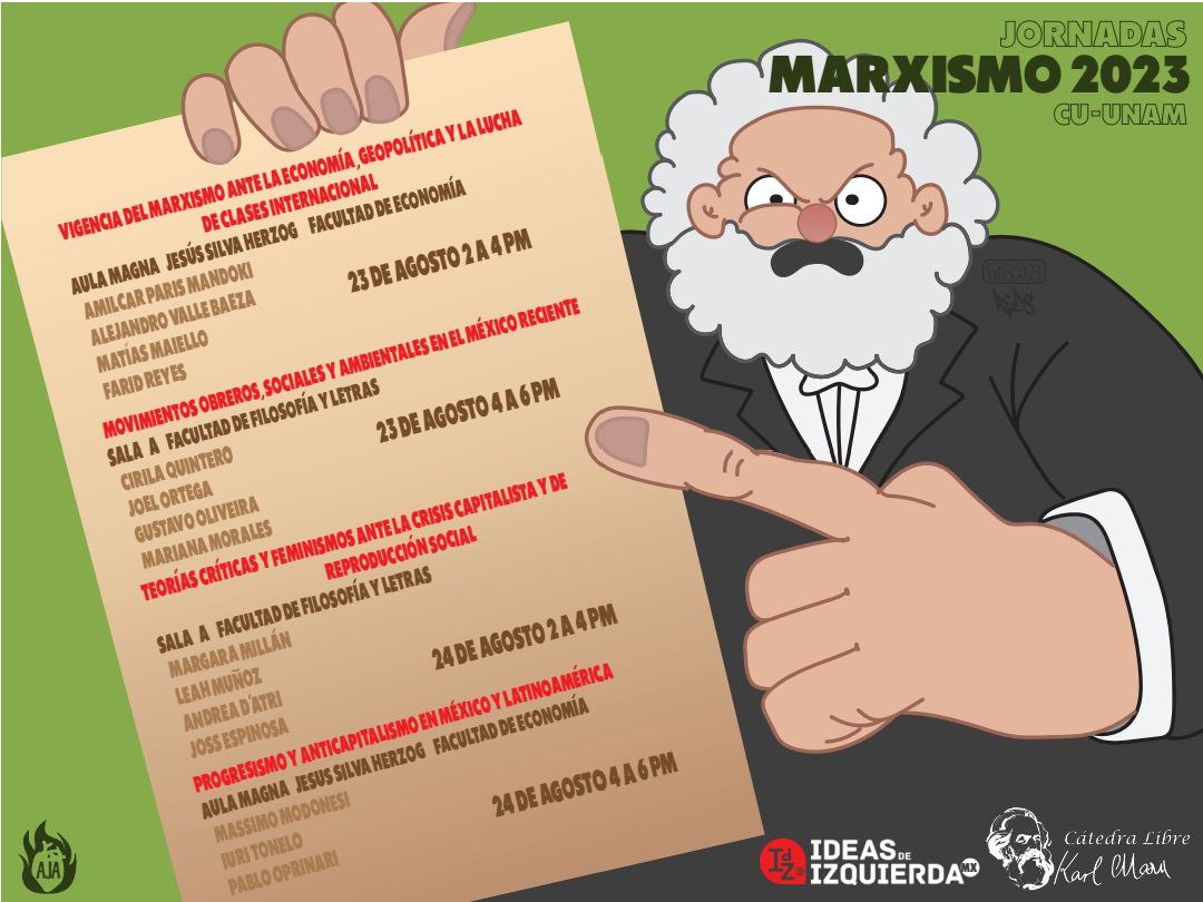🔴 No te pierdas las Jornadas Marxismo 2023 con debates sobre la crisis, lucha de clases, movimientos obreros y sociales, la lucha de las mujeres y disidencias y los progresismos en México y América Latina. 23 y 24 de agosto FE y FFYL UNAM

docs.google.com/forms/d/e/1FAI…