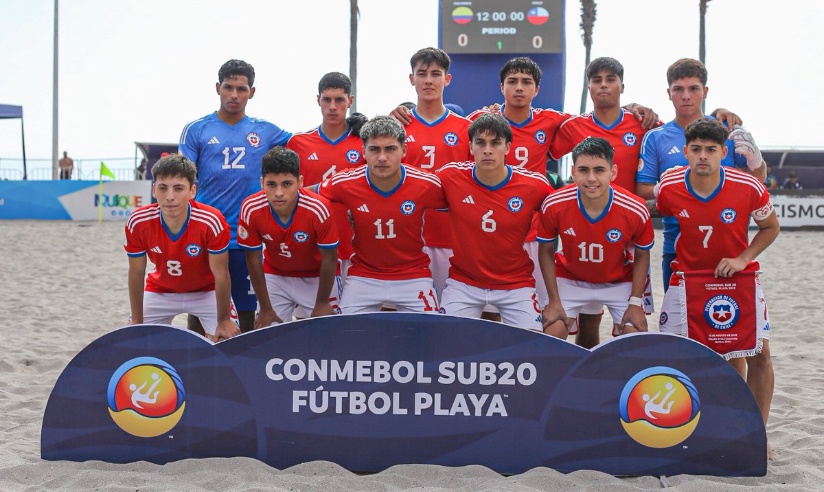 ANFPChile's tweet photo. 📍Definición por el tercer puesto 

🏆 @CONMEBOL #Sub20FP Chile 2023

💪 @LaRoja 🇨🇱 venció a @FCFSeleccionCol 🇨🇴 por 4-2 en los lanzamientos penales. El encuentro terminó igualado 4-4 en el tiempo reglamentario.

🏟️ Arena Cavancha 

📸 Tito Medina / Prensa COL https://t.co/8rufmHwNB9