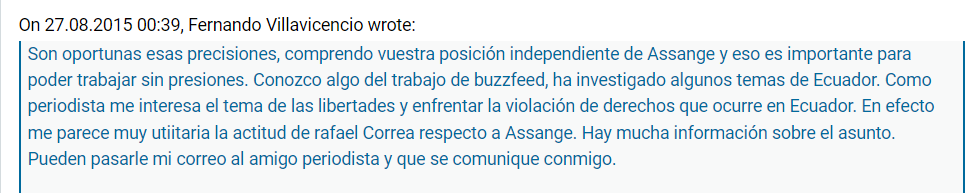 Delta13Carbon12's tweet photo. @krassenstein @EdKrassen
Last week you posted false information regarding Fernando Villavicencio.
You claimed he was the source of the #Ecuador leaks and that he attempted to upload them to #Wikleaks.....HE DIDN'T
#Assange
Check the screenshots of Villavicencio's emails here https://t.co/AG9tCurTKc