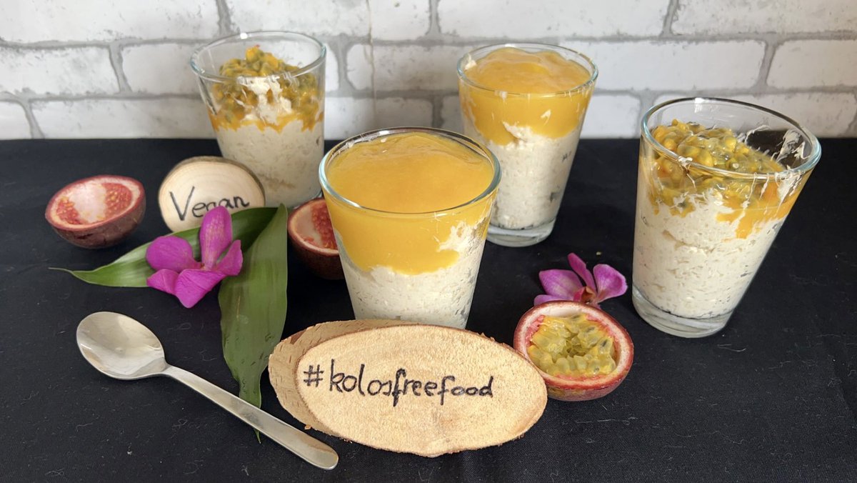 Kolos32484189's tweet image. Folytatom a trópusi ihletésű életek elkészítését😋most #kókusz és #zabpehely került a desszert alapba💪 tetéjere pedig #mangó és #maracuja
Természetesen:
#gluténmentes #tojásmentes