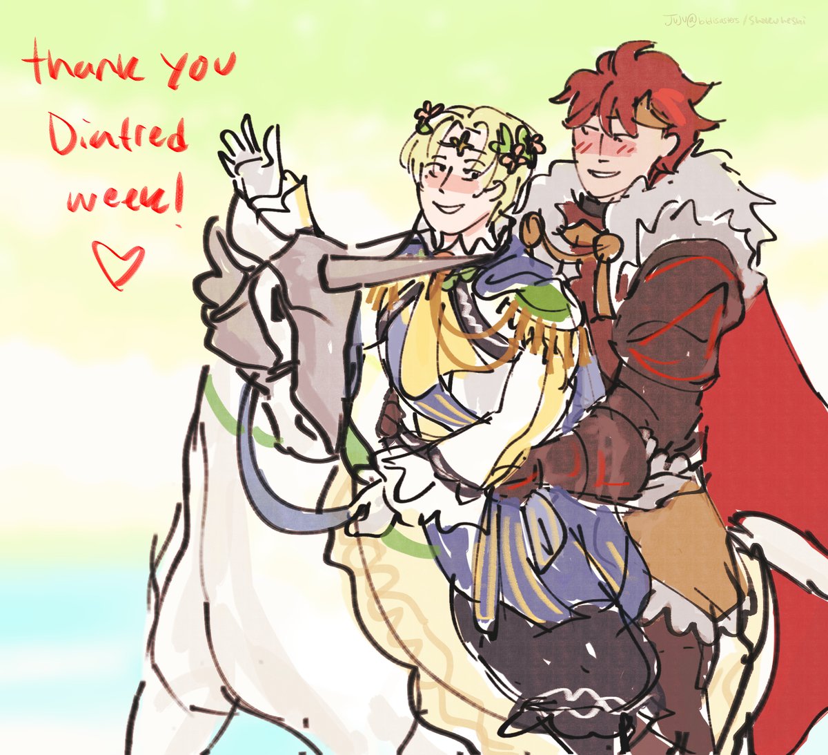 bidisasters's tweet photo. [feengage] Rushed this out in an hour😭. Thank you Diafred week!!! 💐💎❤️ #DiafredWeek https://t.co/CpqxamCjHO