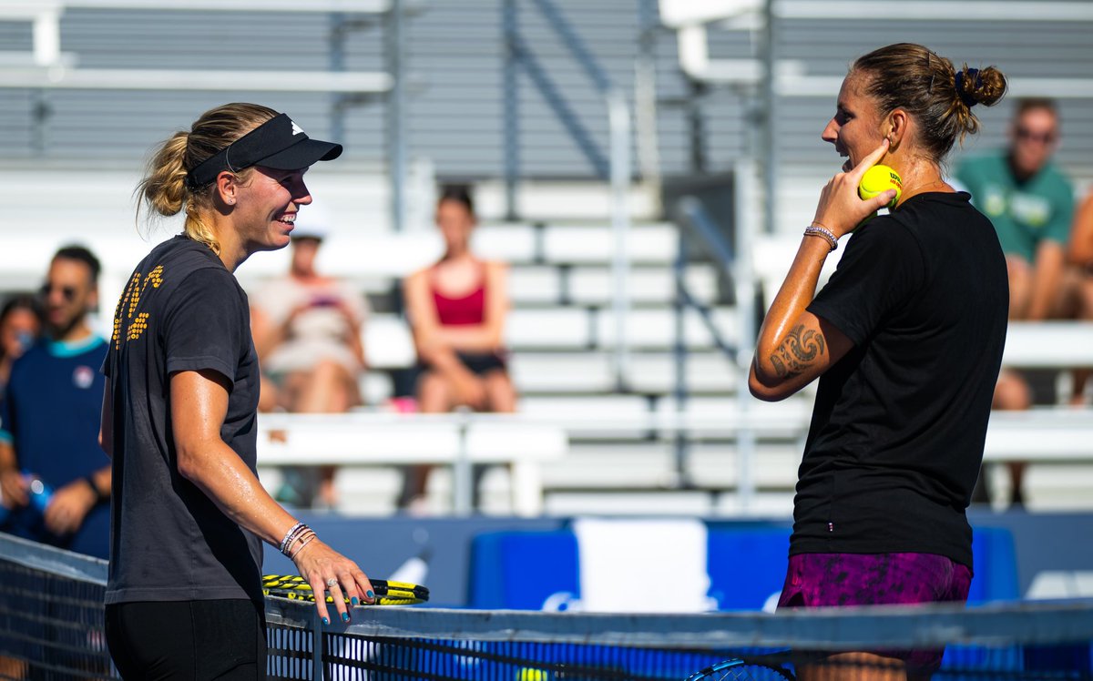 Working hard! @CincyTennis