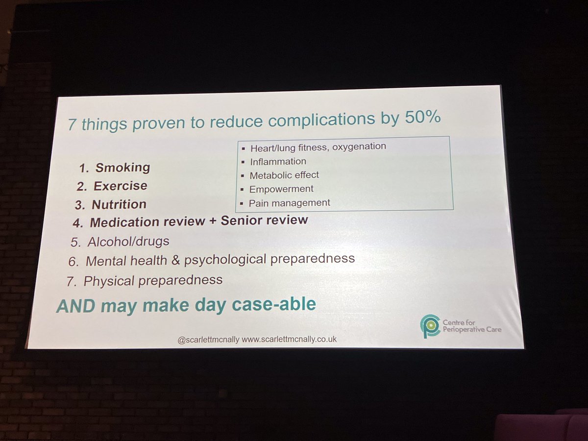 gasorrun's tweet photo. The importance of #excercise & #daysurgery in the Perioperative pathway #fewercomplications #increasedefficiency #increasedsatisfaction @scarlettmcnally @britdaysurgery @NHSGIRFT @SaferSurgeryUK #AfPPConf2023 https://t.co/vbiQ1H5ZMn