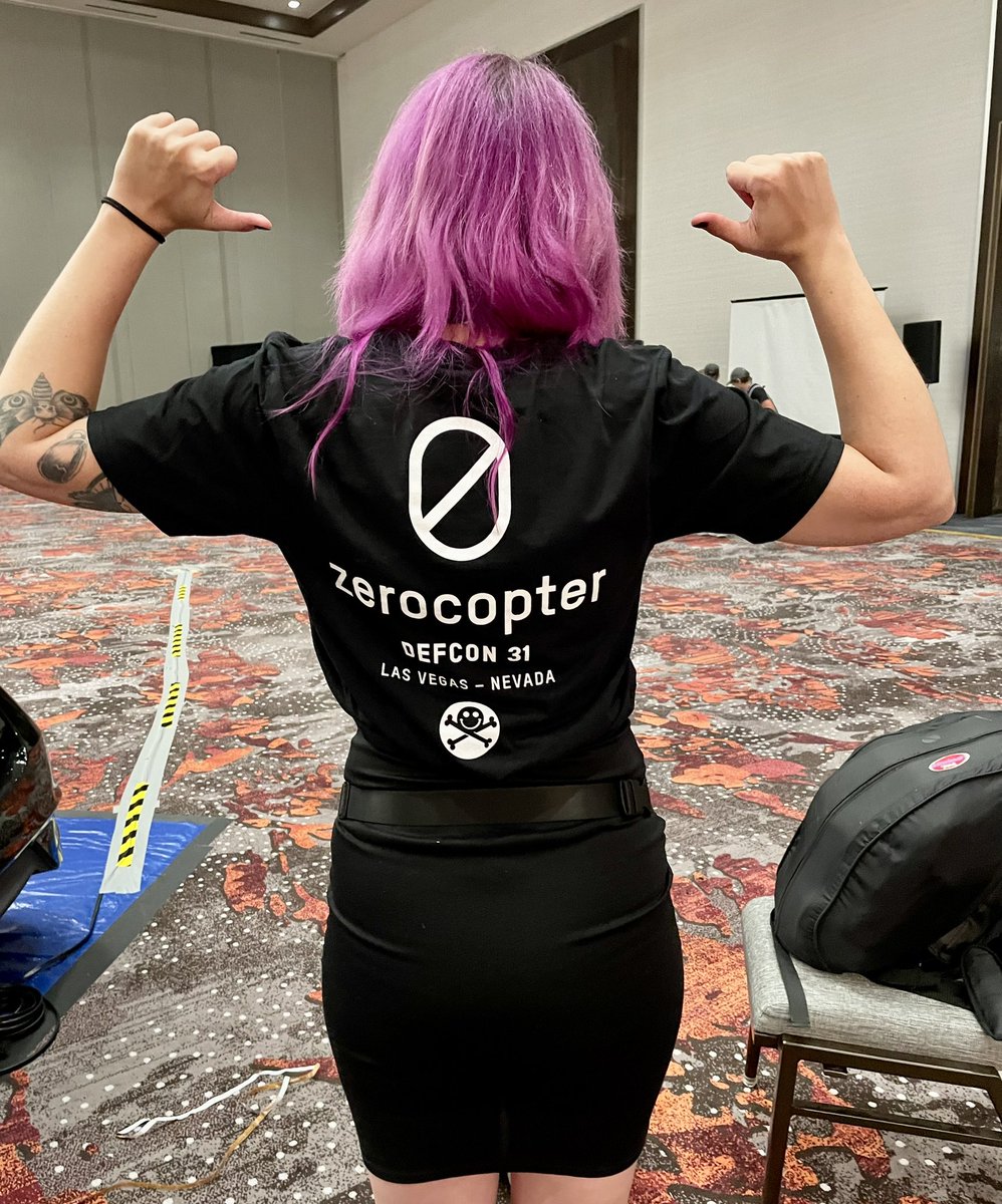 MiFare_lady's tweet photo. 🤩 SWAG DROP!
We will be at Paris from 3pm!
@zerocopter T-shirts, coins and stickers.
#defcon31 #defconswag https://t.co/RFu9jJOpIk