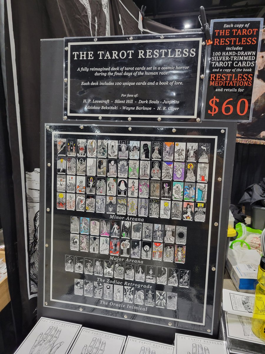 WinslowDumaine's tweet photo. I sold my stickers and tarot deck at a two day expo and I paid my rent for the rest of the year. 

Pretty cool. My card game is gonna be fuckin insane. https://t.co/NRig2PePYi