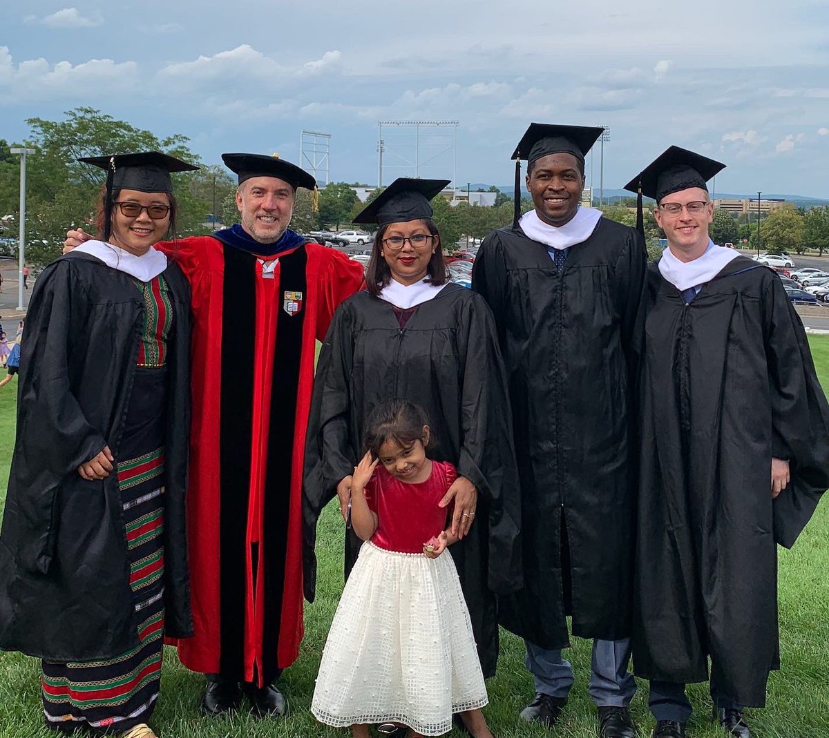 PennStateLER's tweet photo. Yesterday we had 4 very dedicated students within our #PennStateLER School graduate with their Masterβs of Professional Studies degree in Labor and Global Workersβ Rights (LGWR)! π
CONGRATS Akufuna Mwauluka, Keegan Conrad, Sifat Sharmin Amita, and Ye Yint! ππ
#PennStateGrad https://t.co/hHyT6rhUQa