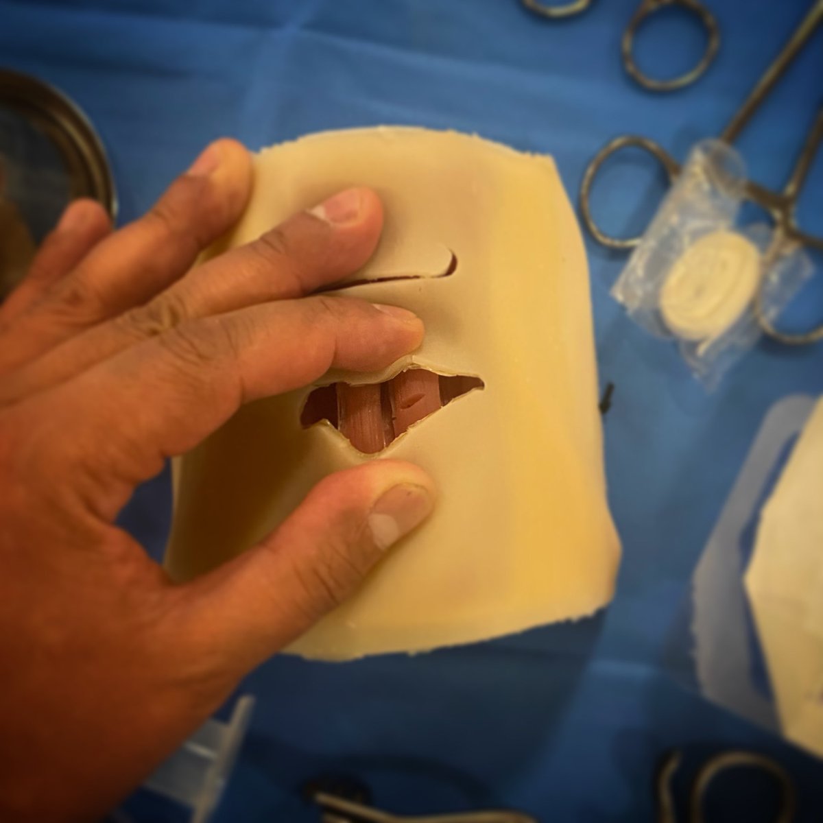 ANZSPO's tweet photo. Tracheostomy skills training through simulation and models. Training can be expensive, costly and time consuming. But how do you measure the value of a well trained clinician who saves lives? 
 #ANZSPO23 https://t.co/LpgEfZbd3L