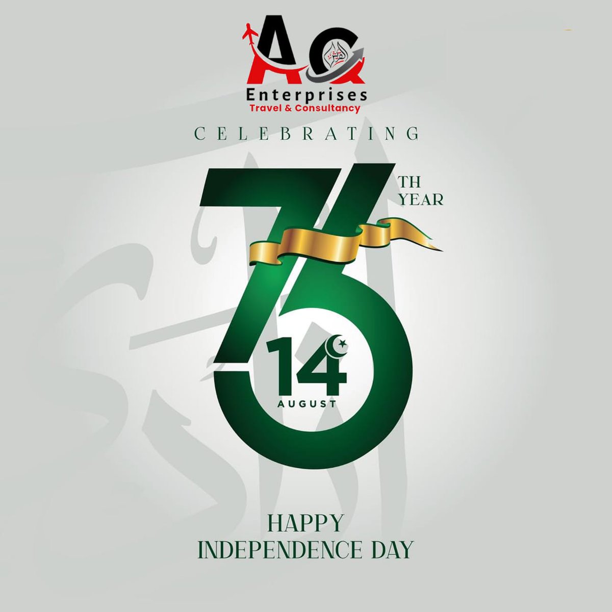 AQEnterprisesTr's tweet photo. 🇵🇰 Celebrating the Spirit of Independence! 🎉 Join us as we honor the 75th Independence Day of Pakistan with pride and joy.  Happy 14th August from all of us at AQ Enterprises! 🎈🎇 #IndependenceDay #AQCelebrates14thAugust #PakistansIndependence #AQEnterprises

#14August2023 https://t.co/AgKs4mUfhe