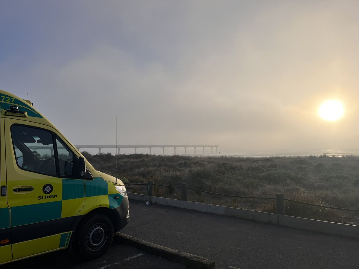 Tough start to the morning in Ōtautahi. Writing up paperwork with a view on a cold winters morning 🥶