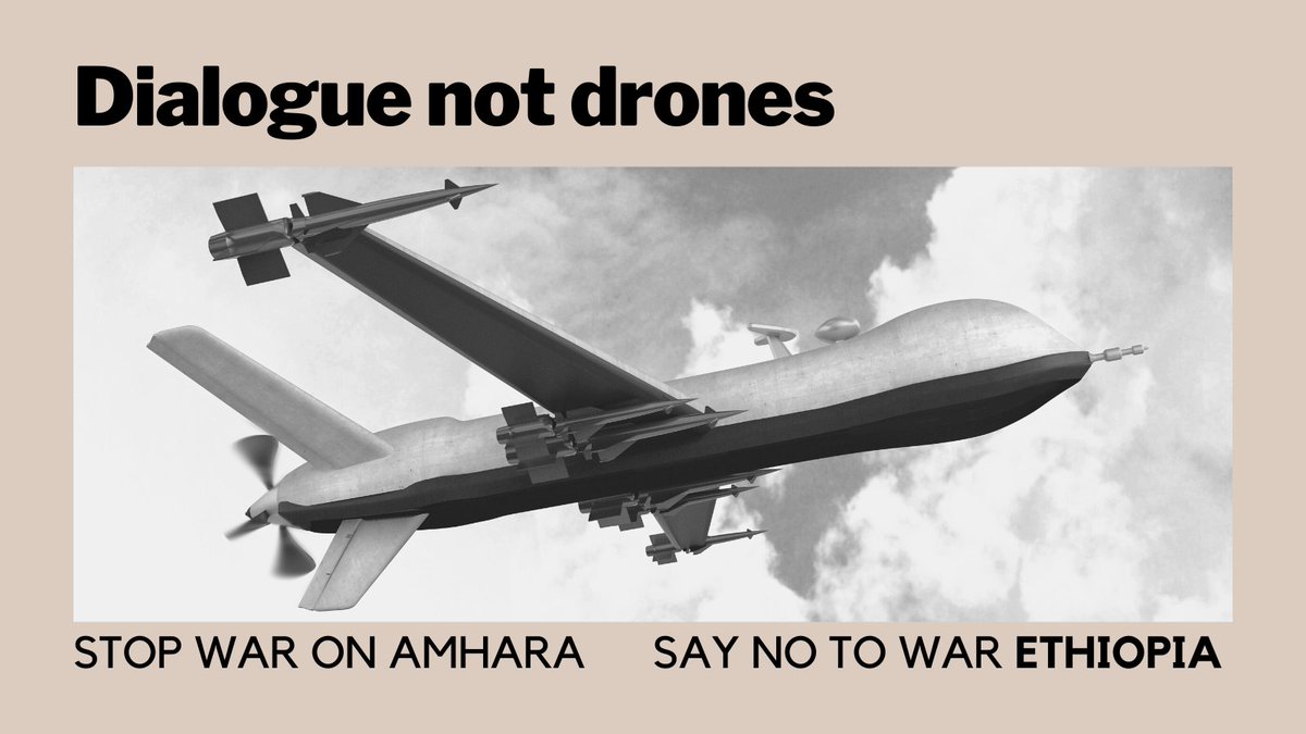 Tseday's tweet photo. The Ethiopian government is indiscriminately drone bombing its own civilians in the Amhara region.

The Ethiopian government is committing war crimes under the watch of the international community.

IMF cannot give money to countries engaged in ongoing war.

#Ethiopia  #Amhara https://t.co/PNZL5jZplR