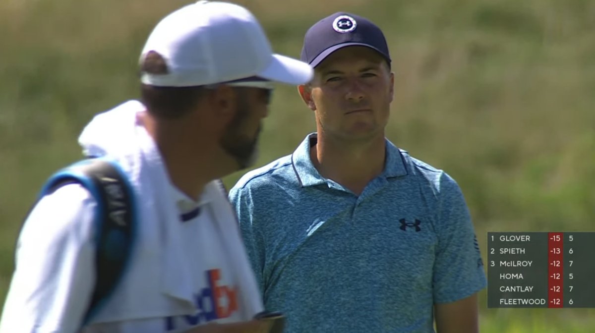 KylePorterNS's tweet photo. Spieth: "This club won't go long, correct?"
Greller: "Correct."

[club goes long] https://t.co/JA5y1sEsYZ