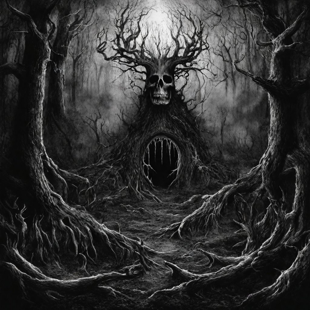 DiffusionDaily's tweet photo. I asked #SDXL for some black metal album covers, and it did not disappoint. 😆 https://t.co/M8BUO1aqV6