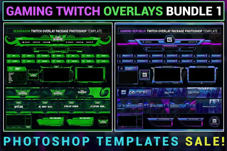 MCGRAPHICS2's tweet photo. Gaming Live Stream Twitch Overlay Package Bundle 1 https://t.co/l0ibaGZwgn https://t.co/F8tc5WJrUf