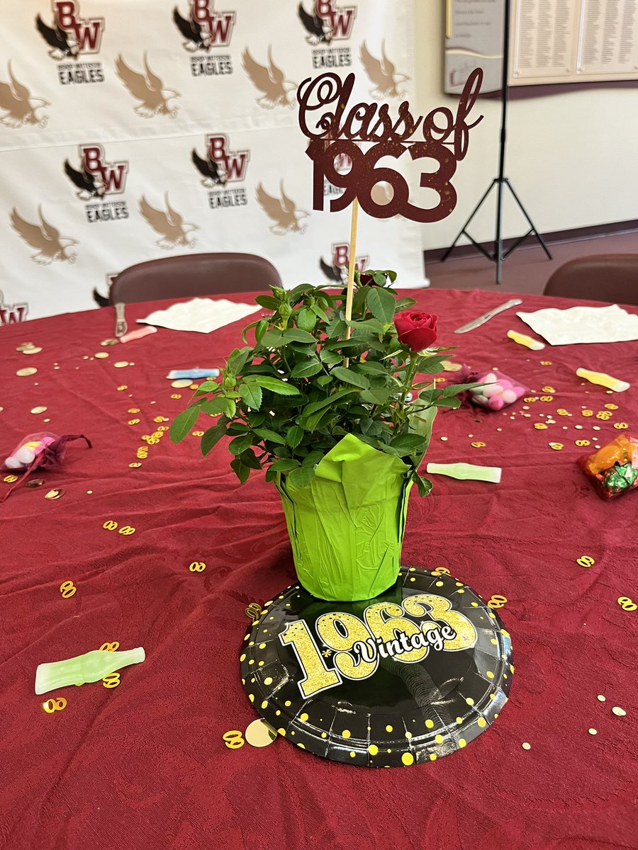 BWLittleTheatre's tweet photo. Here’s to 60 years! Today was a great day for the @BishopWatterson Class of 63 reunion! Thank you to our theatre leaders who gave tours and sang for those in attendance 🦅🎭 #60Years #ClassOf1963 https://t.co/6CbHaDQZTG