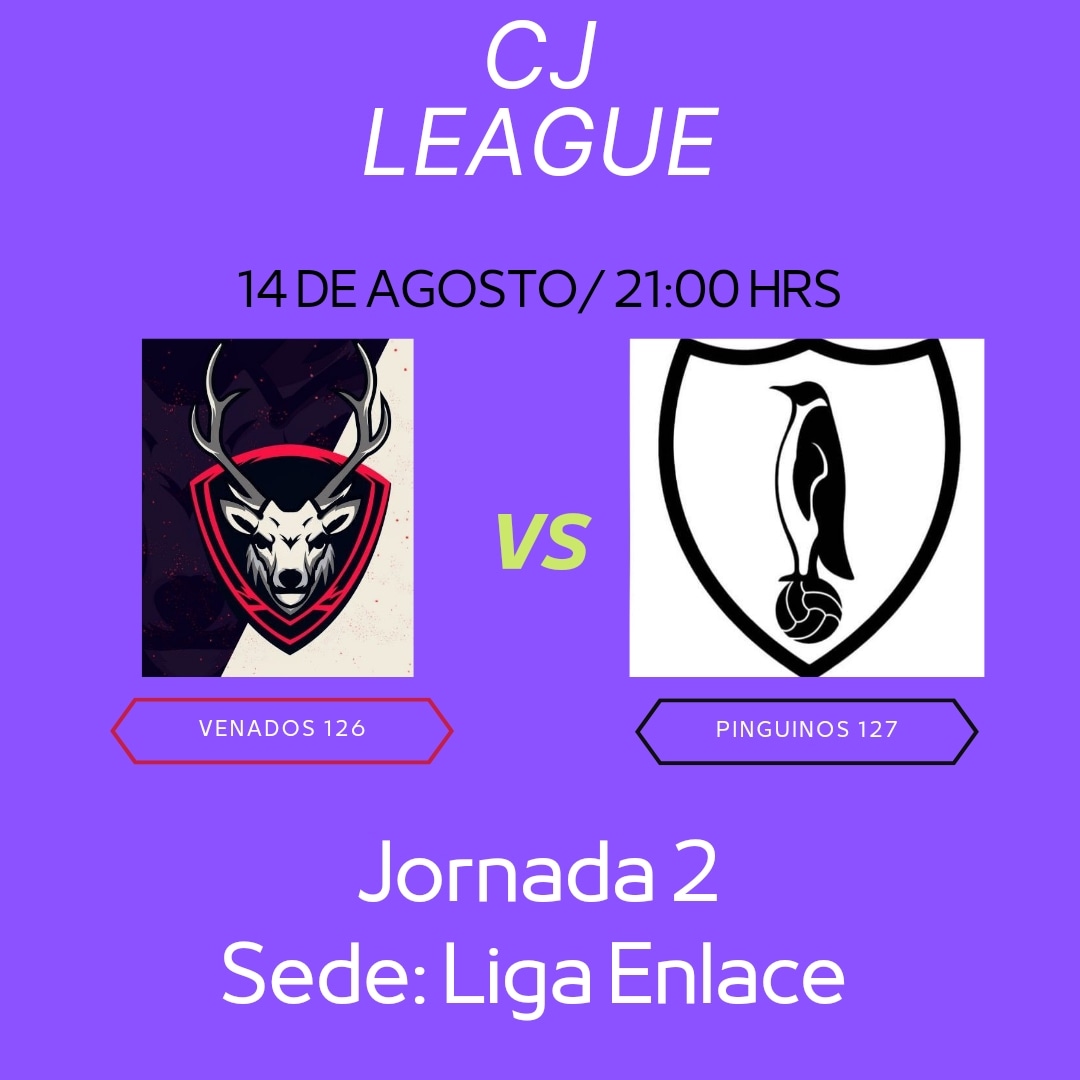 Mañana se cena pingüino viejo 

Jornada 2 vs <a href="/127Pinguinos/">Pingüinos 127</a> 
📍cancha enlace
📆 14/08/23
🕗 9:00 pm

Venga cuernudos🦌