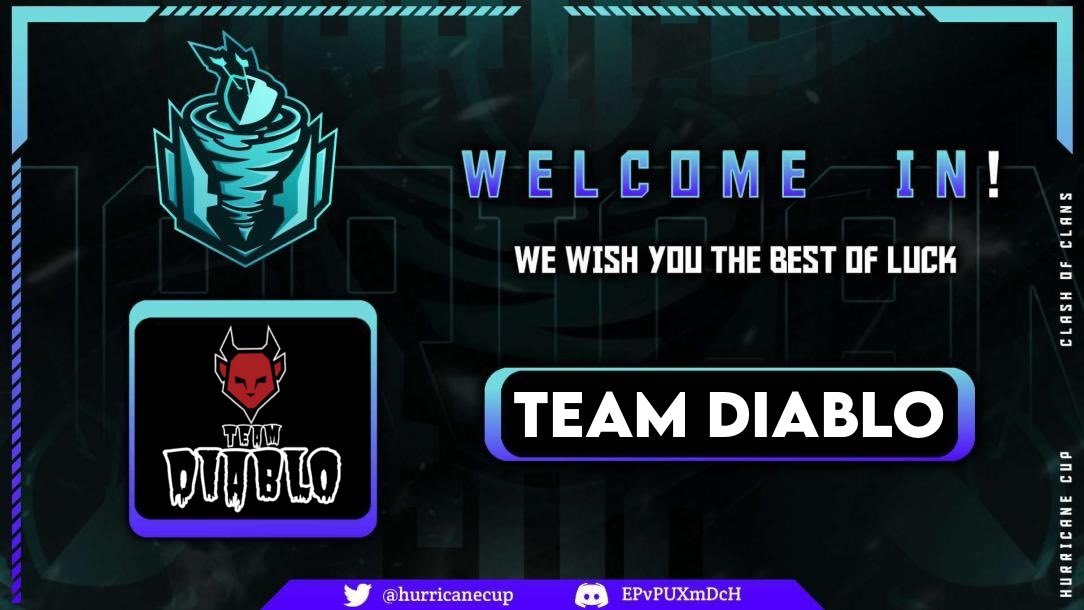 Thanks for letting us be part of your tournament. We are ready !! @TEAM_DIABLO_ @HurricaneCup