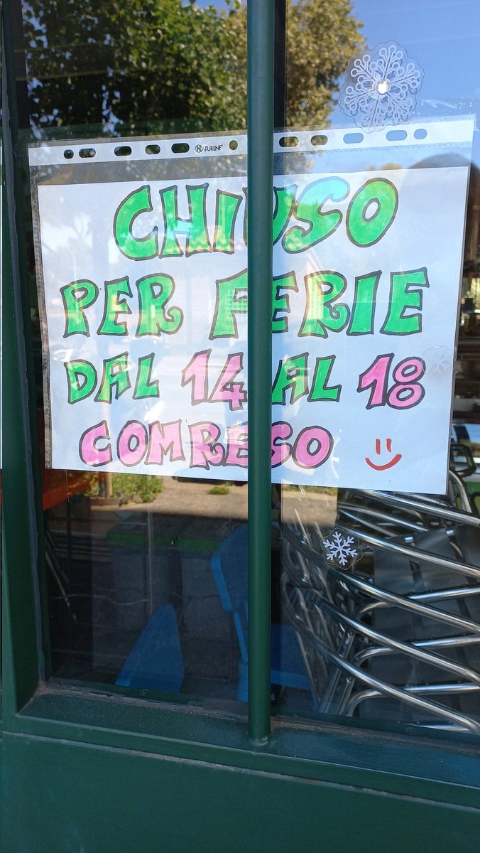 È andata in ferie anche la P