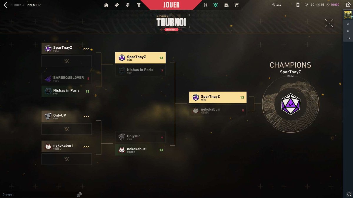 S P A R T N A Y Z ON TOP 🔛🔝

NOUS POUVONS ENFIN LE DIRE 
NOS 6 JOUEUR #STZWIN

✨SON INVAINCU ✨

<a href="/STZ_ZaK/">STZ ZaK</a> 
@saynohSTZ 
<a href="/tayzennnnnn/">STZ TayzeNNN</a> 
<a href="/STZ_ERTY/">ERTY</a> 
@VlrEgo 
<a href="/Naykowwww/">Naykow</a>