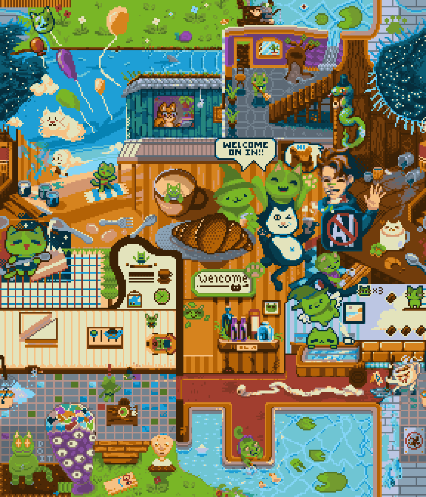 A Cafe Dot quilt, made by members of our Creator community! 💚

We are so thankful for all those who joined!