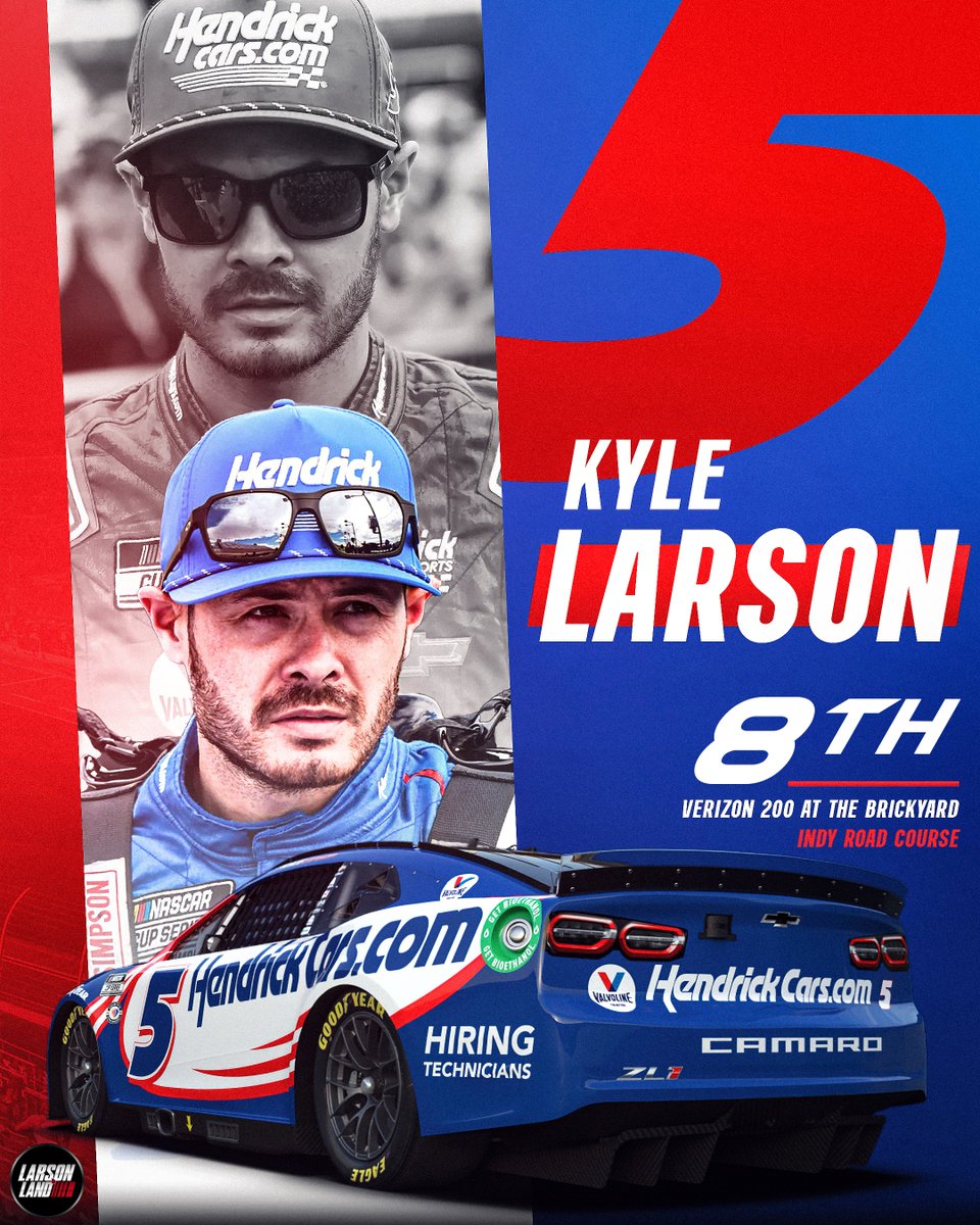 LarsonLand's tweet photo. Results from Indy.

#kylelarson #Nascar #NASCAR75 #nascarcupseries #larson #hendrickmotorsports #kylelarsonracing #IndyRC https://t.co/JxRh4W3RUb