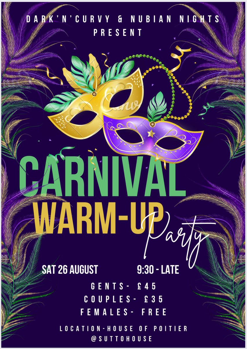 dark_curvy's tweet photo. One not to miss ….

Dark n Curvy Parties along with Nubian Nights invite you to there upcoming event

Bank Holiday Weekend Saturday 26th August 

Guest List open now … https://t.co/eI7xh13C7z