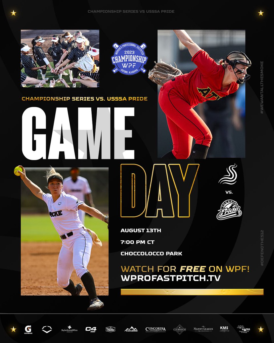Championship Sunday. Don’t mess with us.

🆚 USSSA Pride
📍Choccolocco Park
⏰ 7:00pm
📺 wprofastpitch.tv (FREE)
🎟️ Link in bio

#wpf #wewantallthesmoke #welcometodapostseason #defendthe512