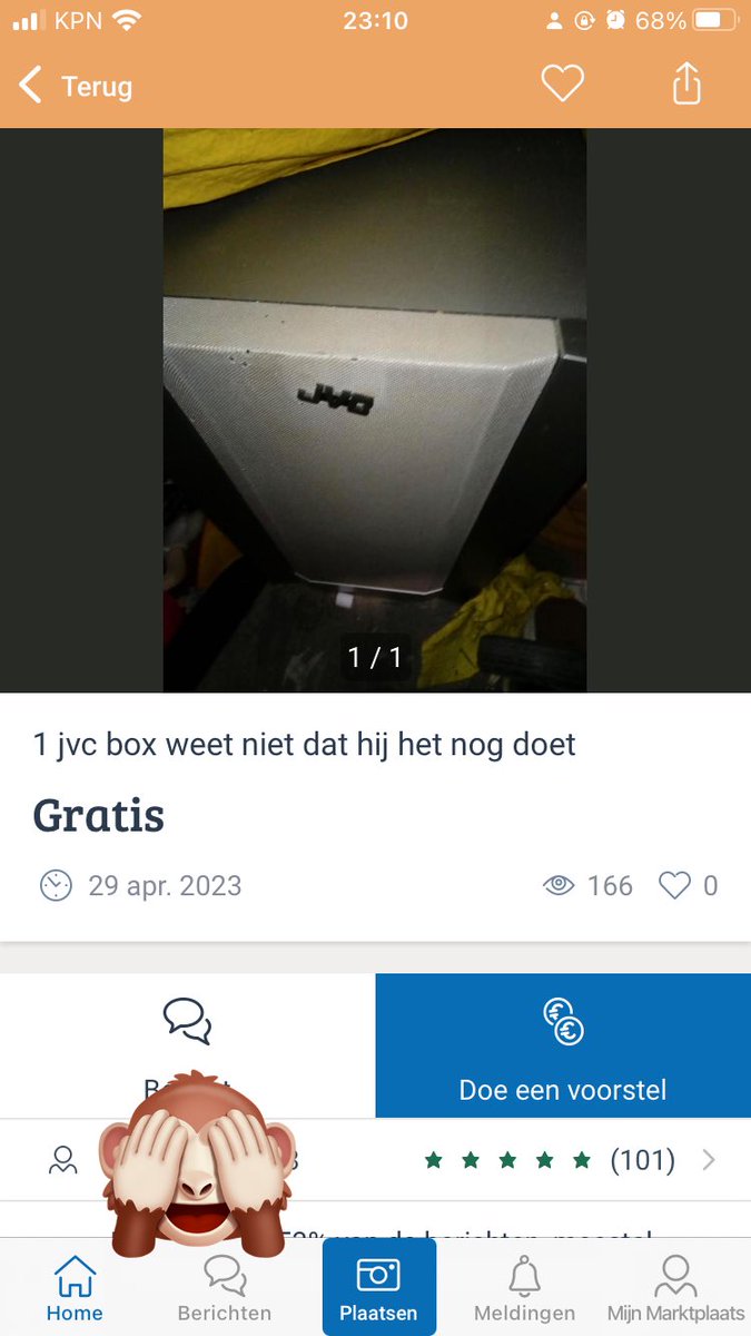 Oh jeetje, dat is dan wel een verrassing! #marktplaats #doetiehetofdoetiehetniet  😂