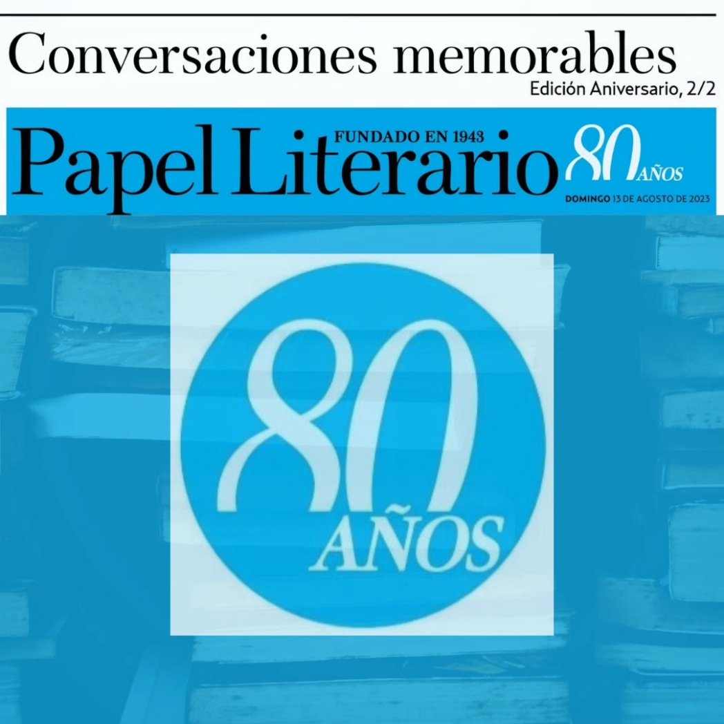 ¡Colegas tuiteros!

<a href="/papeliterario/">Papel Literario</a> celebra sus 80 años con la reunión de un centenar de conversaciones memorables. He aquí mi aporte. Agradecido con <a href="/nelsonriverap/">Nelson Rivera</a> por la invitación y hacerme compartir página con @CamilaPulgarMac
y <a href="/KrinaBer/">Krina Ber</a>

elnacional.com/papel-literari…