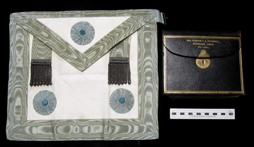 The Master Mason apron of Sir Winston Churchill 🤩

It's available for you to view in the <a href="/MuseumFreemason/">Museum of Freemasonry</a> at <a href="/FreemasonsHall/">Freemasons’ Hall</a>!

#Freemasons